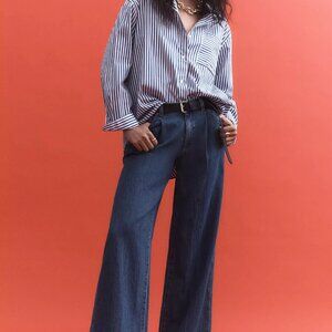 Rolla's Chloe Pleated High Rise Crop Jeans size 33